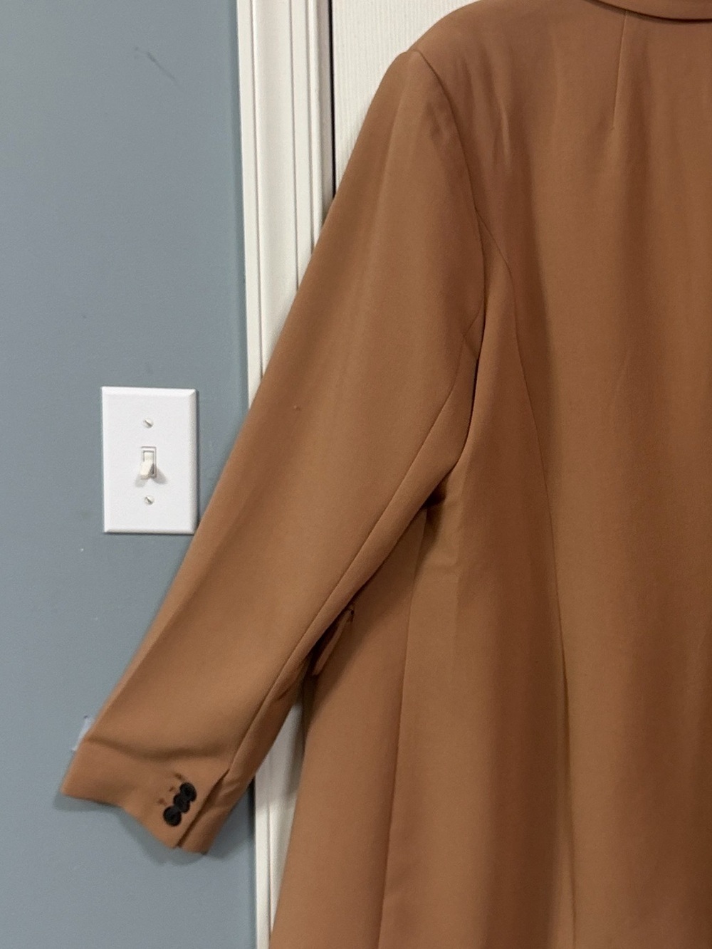 Eloquii Tailored Camel Blazer - Single-Breasted Women's Jacket - Picture 13 of 16